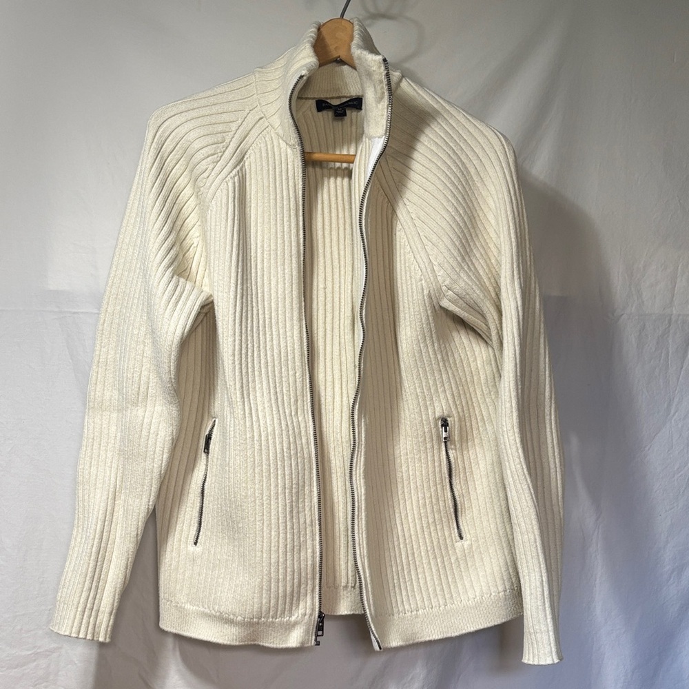 Banana Republic Off-White Ribbed Sweater